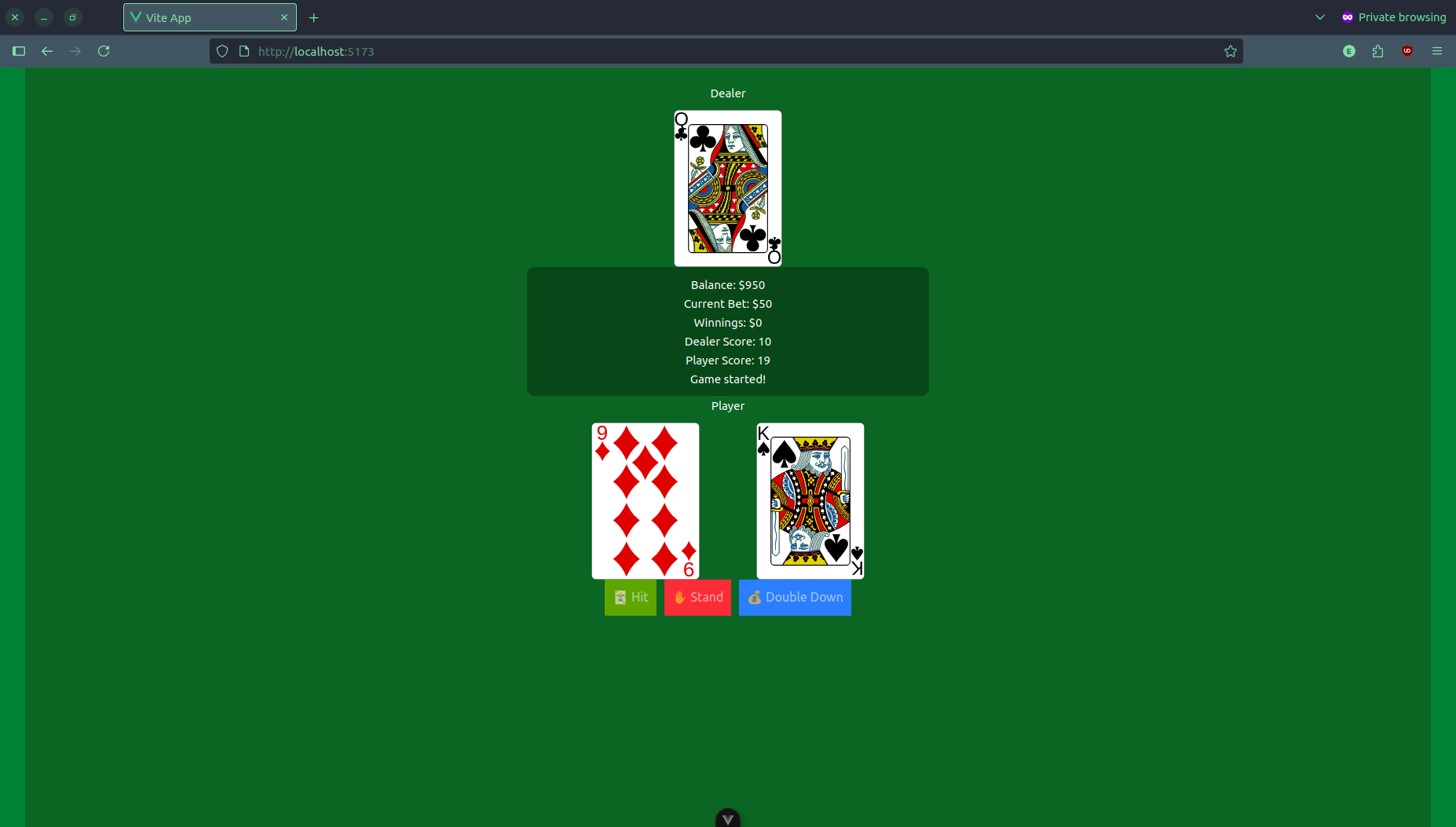 Blackjack Game Preview